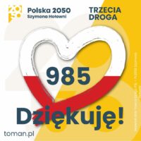 Dziękuję za każdy z 985 głosów!