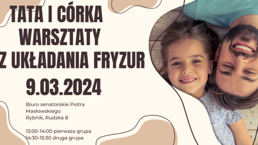 Tata i córka - warsztaty z układania fryzur